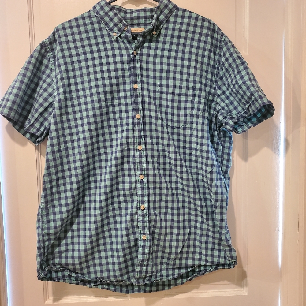 Men's sonoma checkered button down xl